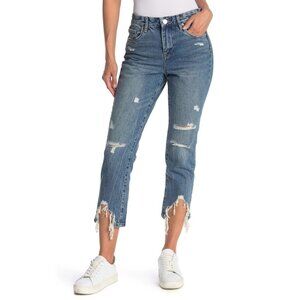 BLANKNYC Distressed Crop Leg Jeans